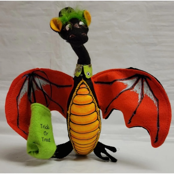 2016 Annalee Halloween Trick Or Treat Dragon 8in Plush Doll...